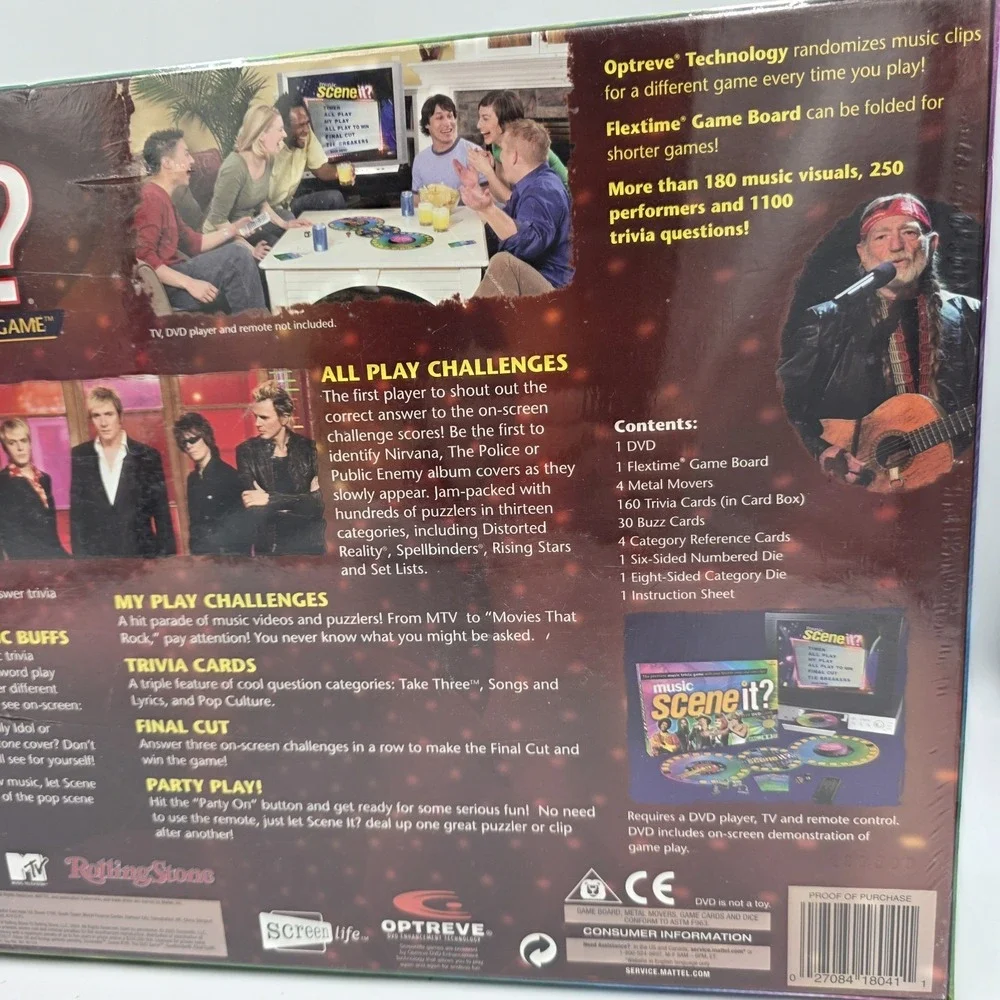Music Scene It The DVD Game‎ The Premiere Music Trivia Board Game NEW SEALED